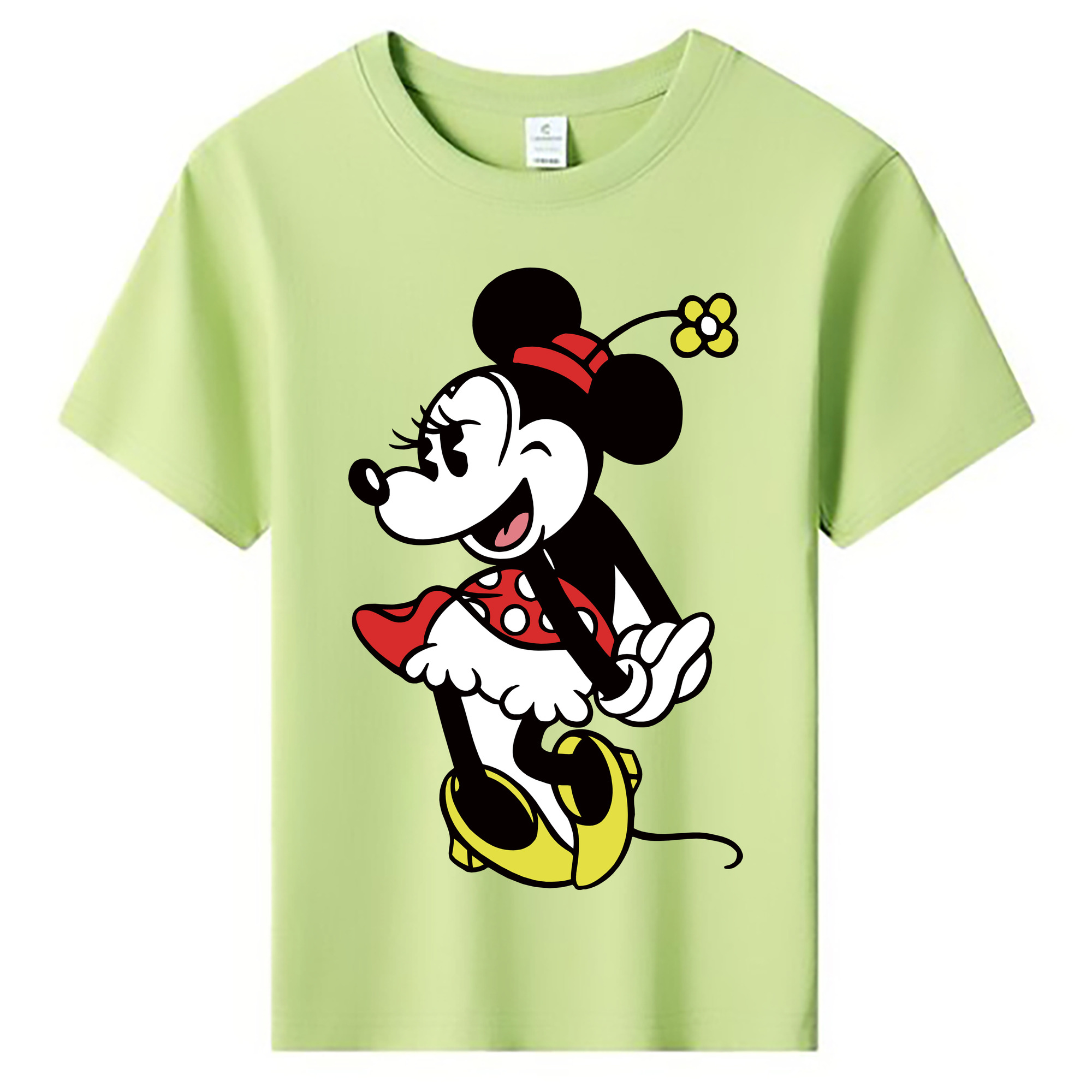 ミッキーマウス Mickey Mouse 綿100％キッズTシャツ（フロントプリント）